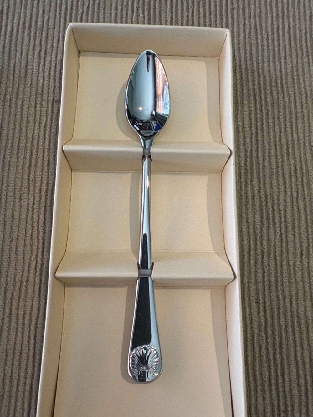 Lenox Williamsburg Royal Shell Silver-Tone Infant Feeding Spoon